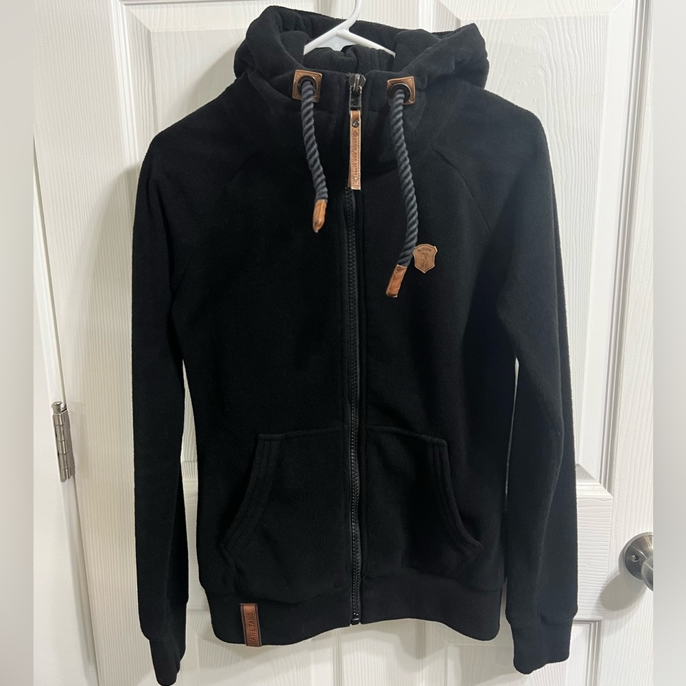 Naketano Full Zip Fleece Jacket Size Small